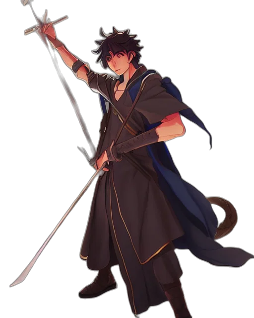 staff, sword, dragon, weapon, concept art, fantasy art, anime, pixel art transparent PNG cut-out