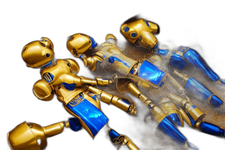 jewelry, robot, weapon, 3d render transparent PNG cut-out