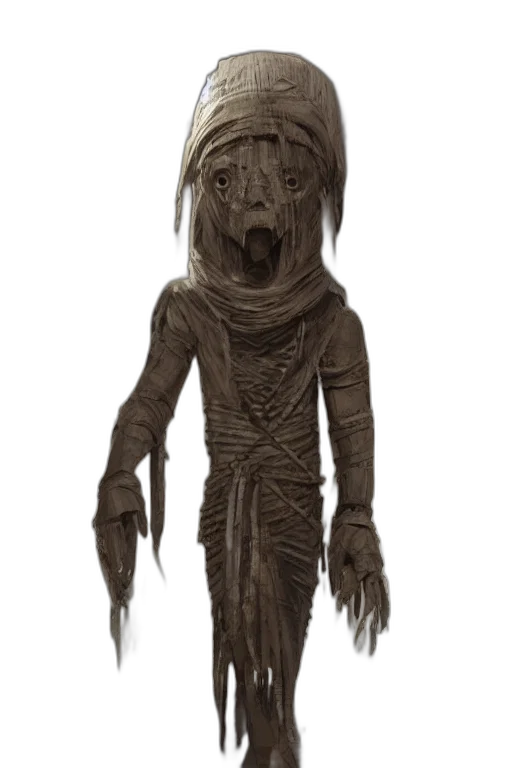 creature, mask, staff, animal, concept art, fantasy art, 3d render, photorealistic transparent PNG cut-out