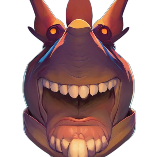 face, mask, creature, dragon transparent PNG cut-out