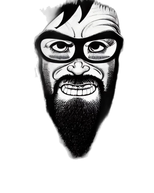 mask, face, creature, cartoon, comic book art, concept art, pencil sketch, highly transparent PNG cut-out
