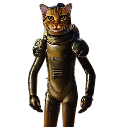 robot, staff, animal, concept art transparent PNG cut-out