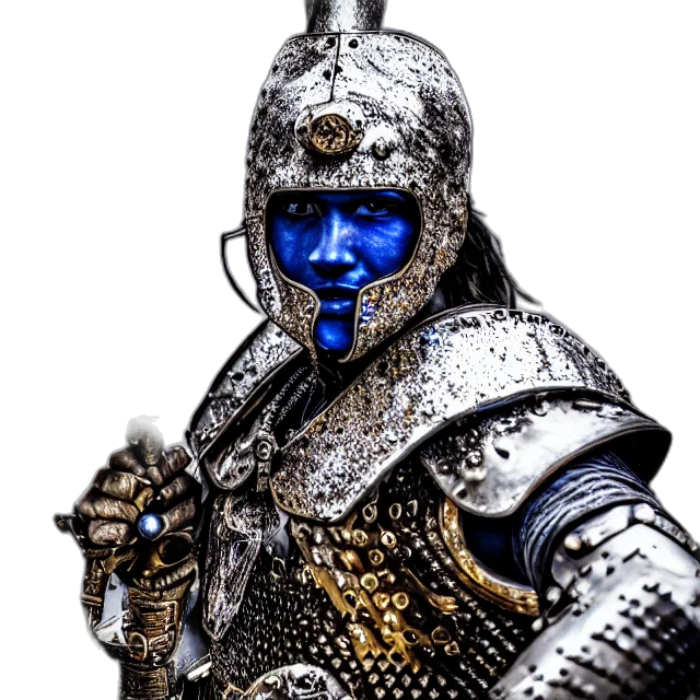 sword, staff, mask, robot, concept art, fantasy art, 3d render, photorealistic transparent PNG cut-out