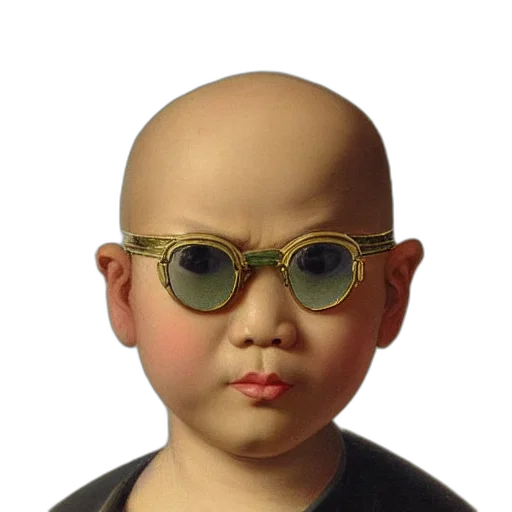 face, mask, staff, creature transparent PNG cut-out