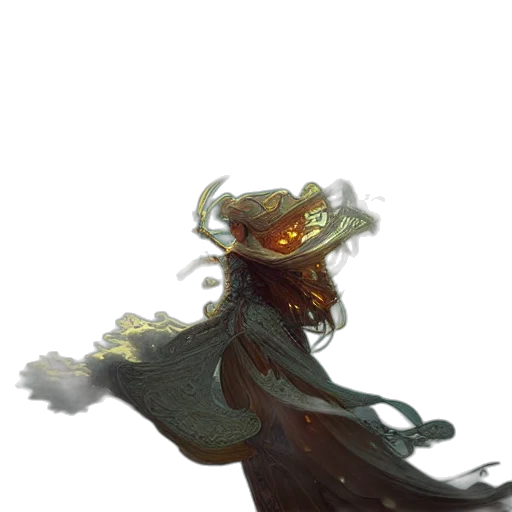 creature, mask, staff, dragon transparent PNG cut-out