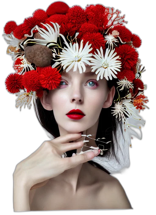 flower, crown, hat, jewelry transparent PNG cut-out