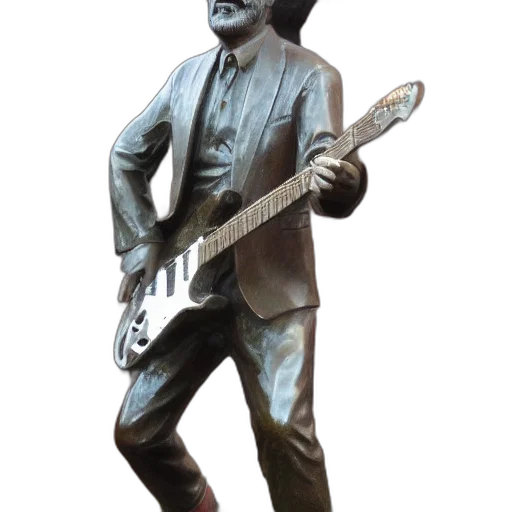 3d render, bronze, statue, roy transparent PNG cut-out