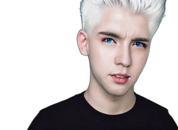 face, hair, creature, robot transparent PNG cut-out