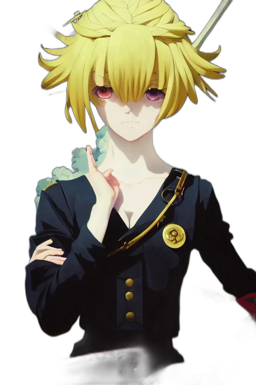 staff, mask, jacket, weapon transparent PNG cut-out