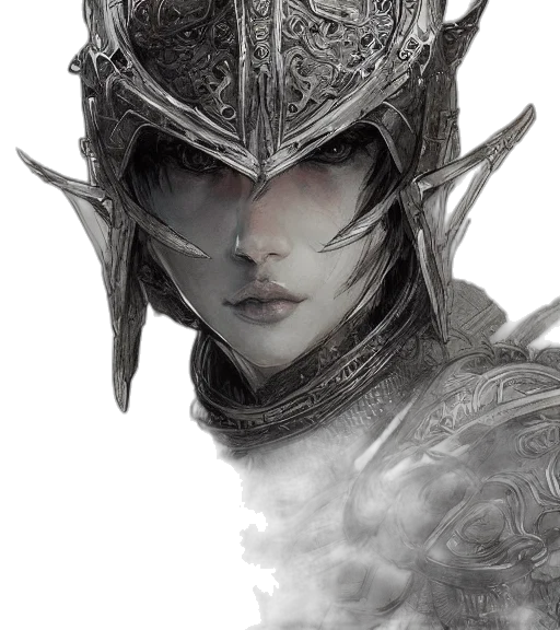 face, mask, dragon, sword transparent PNG cut-out
