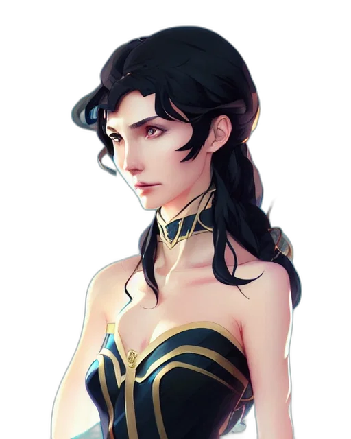 dress, jewelry, crown, fantasy art, concept art, pixel art, comic book art, golden transparent PNG cut-out