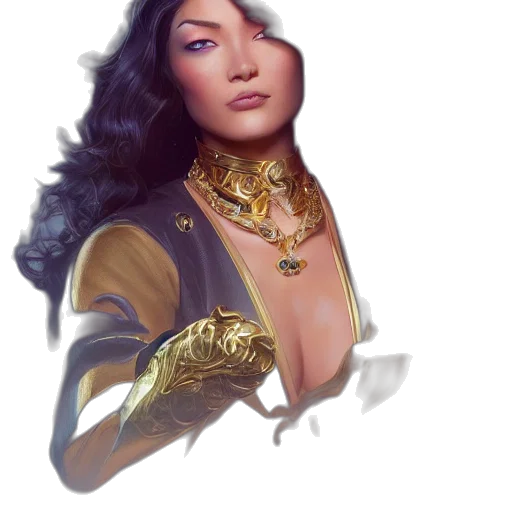 jewelry, crown, face, staff transparent PNG cut-out