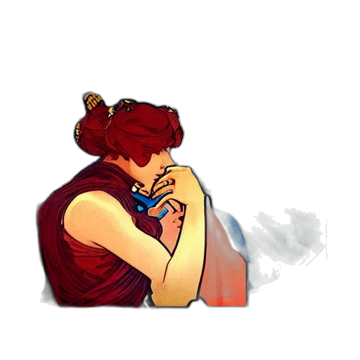 jewelry, pixel art, concept art, watercolor, fantasy art, fire, fog, red transparent PNG cut-out