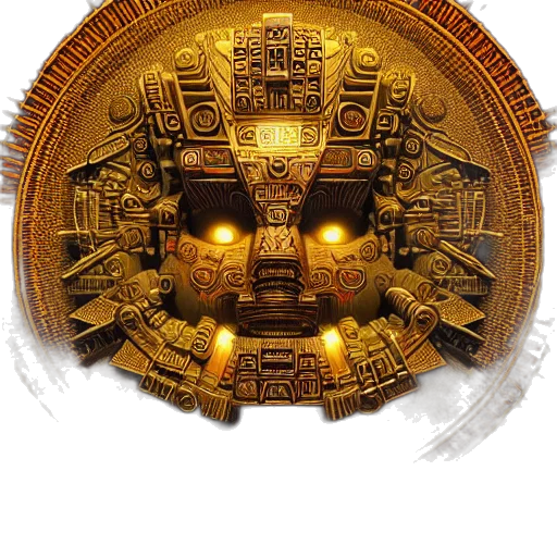 mask, jewelry, crown, robot, concept art, photorealistic, 3d render, fantasy art transparent PNG cut-out