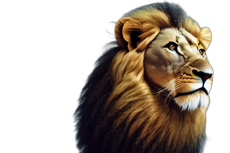 animal, crown, photorealistic, 3d render transparent PNG cut-out