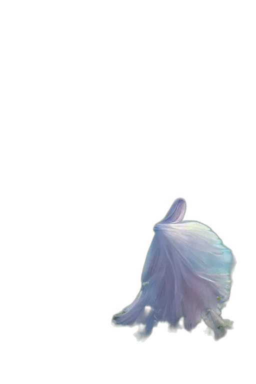hair, dress, mask, creature, vaporwave, concept art, anime, fantasy art transparent PNG cut-out