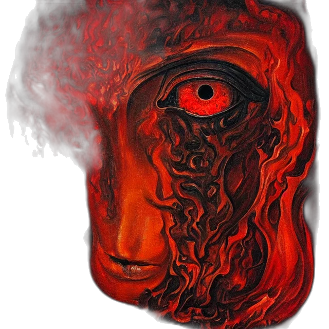 mask, face, creature, jacket transparent PNG cut-out