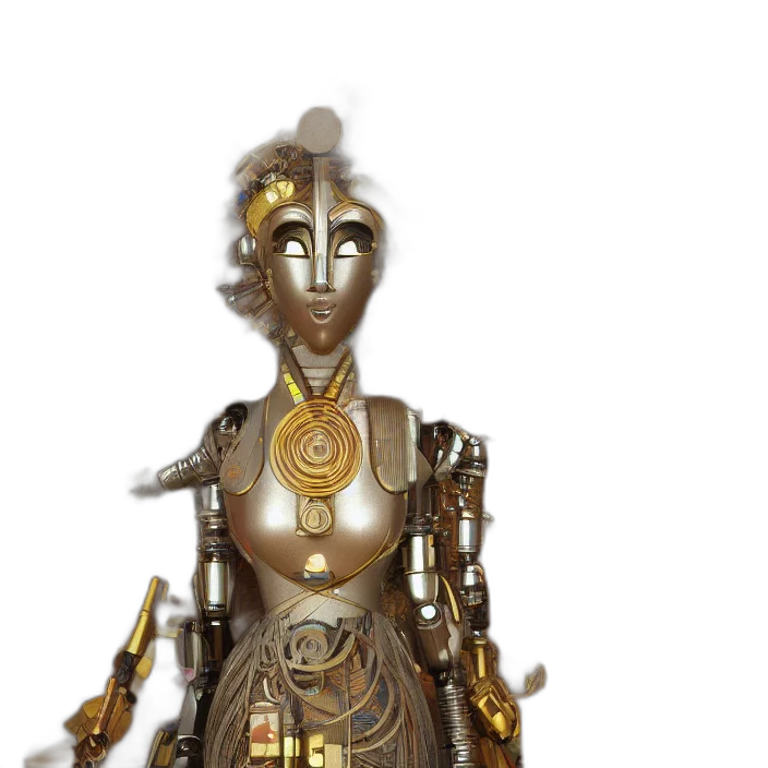 robot, jewelry, staff, concept art transparent PNG cut-out