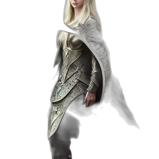 dragon, sword, staff, dress, fantasy art, concept art, 3d render, photorealistic transparent PNG cut-out