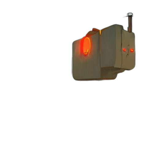 robot, weapon, mask, hat, 3d render, concept art, pixel art, cyberpunk transparent PNG cut-out
