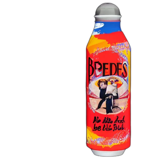 bottle, 3d render, outer space, render, blender, advertisement, beatles, soda transparent PNG cut-out