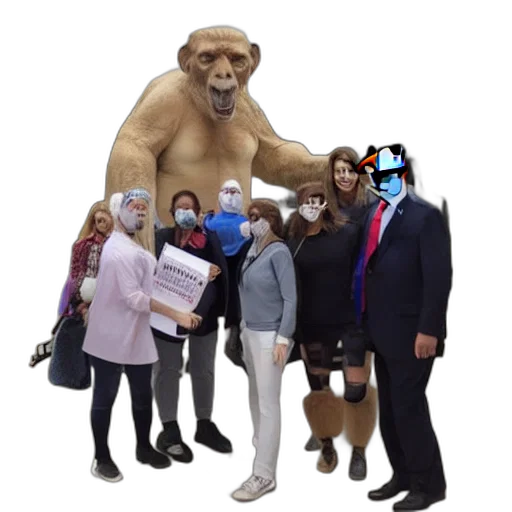 staff, mask, anti, vaxxers, pose, donald, trump, dictionary transparent PNG cut-out