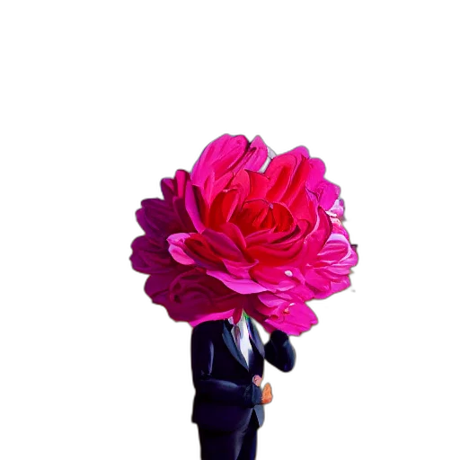 flower, staff, crown, umbrella, 3d render, pixel art, photorealistic, concept art transparent PNG cut-out