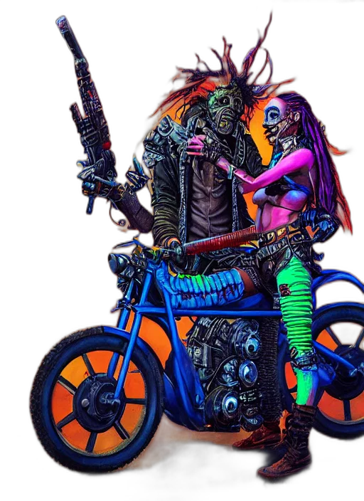 jacket, cyberpunk, concept art, fantasy art transparent PNG cut-out