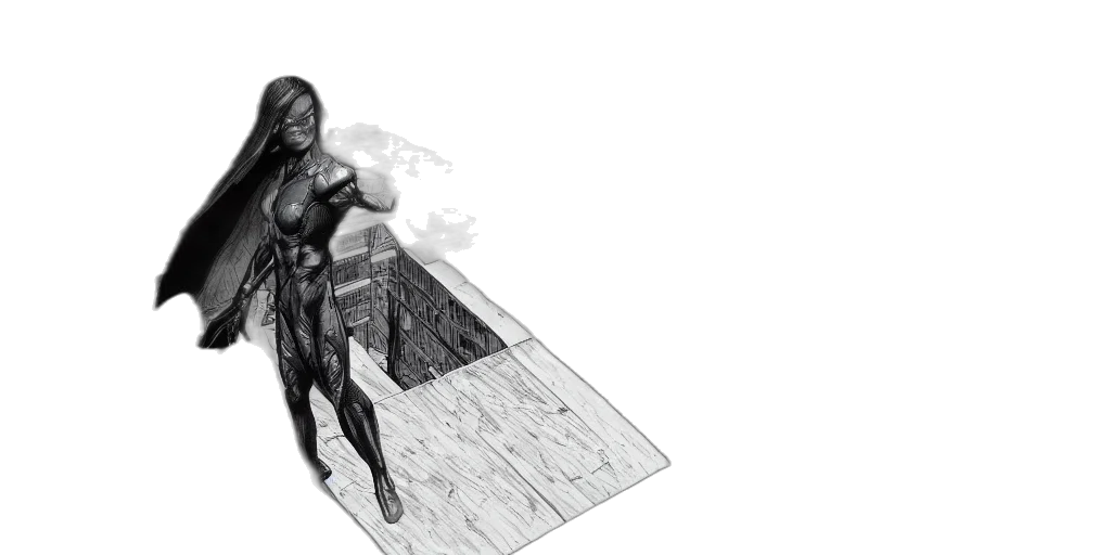dress, robot, comic book art, concept art, 3d render, photorealistic, underwater, outer space transparent PNG cut-out