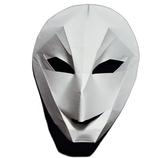 mask, face, hat, robot, concept art, 3d render, monochrome, photograph transparent PNG cut-out