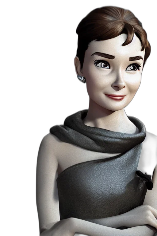 robot, dress, 3d render, cartoon transparent PNG cut-out