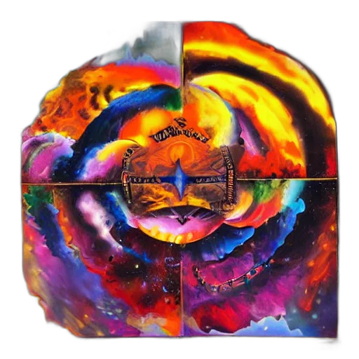crown, mask, hat, jacket, colorful, metalcore, album, cover transparent PNG cut-out