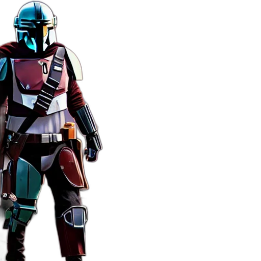 robot, concept art, 3d render, pixel art transparent PNG cut-out