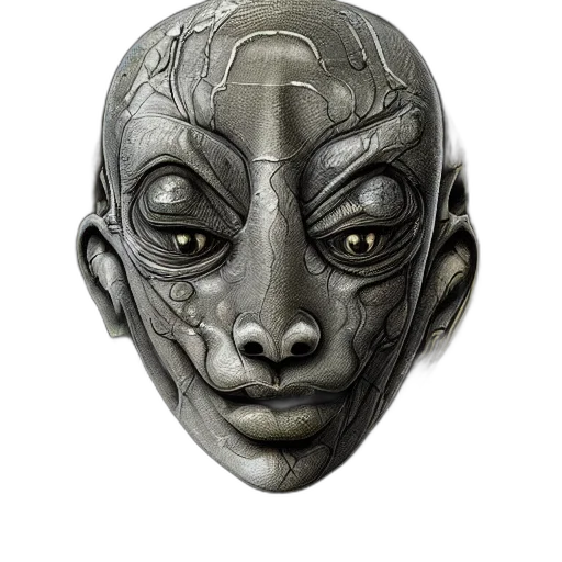 mask, face, jewelry, creature transparent PNG cut-out
