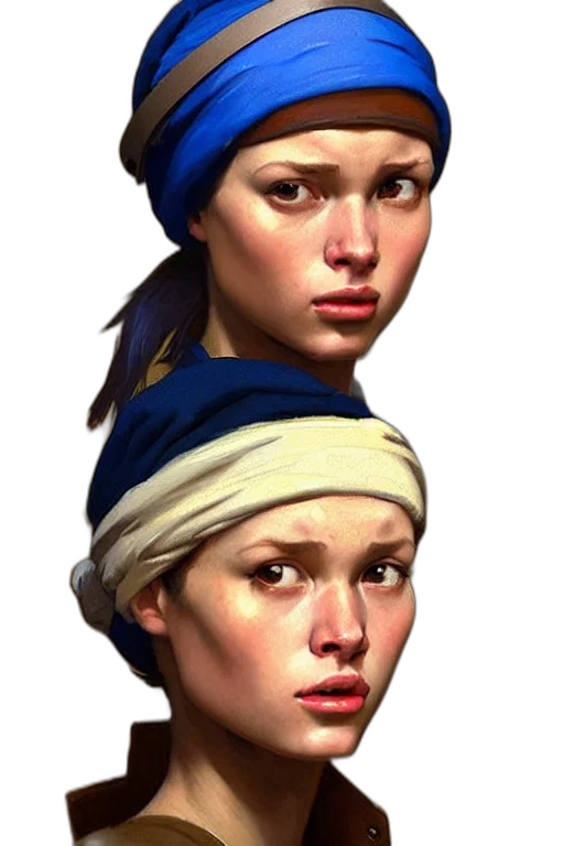 face, hat, staff, photorealistic transparent PNG cut-out