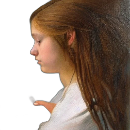 hair, face, dress, mask, oil painting, photorealistic, fantasy art, concept art transparent PNG cut-out