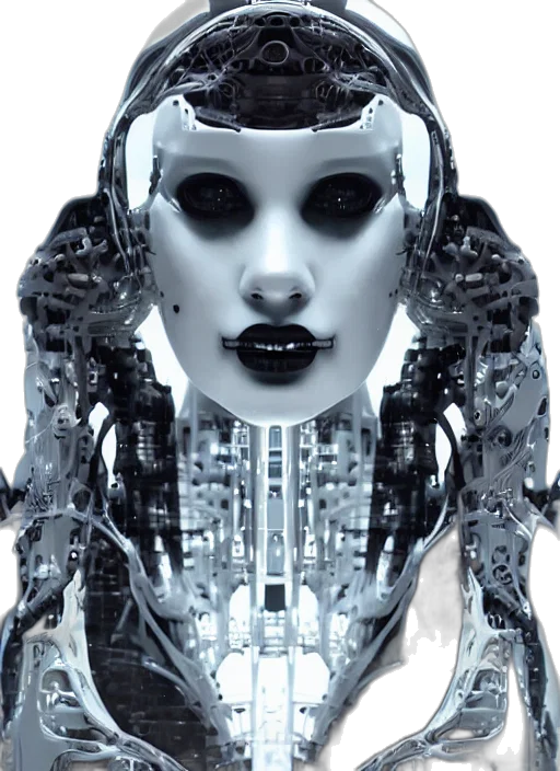 robot, face, cyberpunk, concept art transparent PNG cut-out