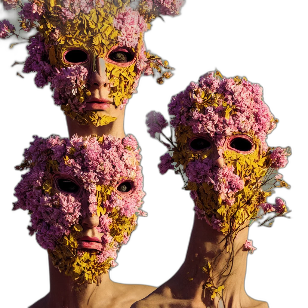mask, face, crown, creature transparent PNG cut-out