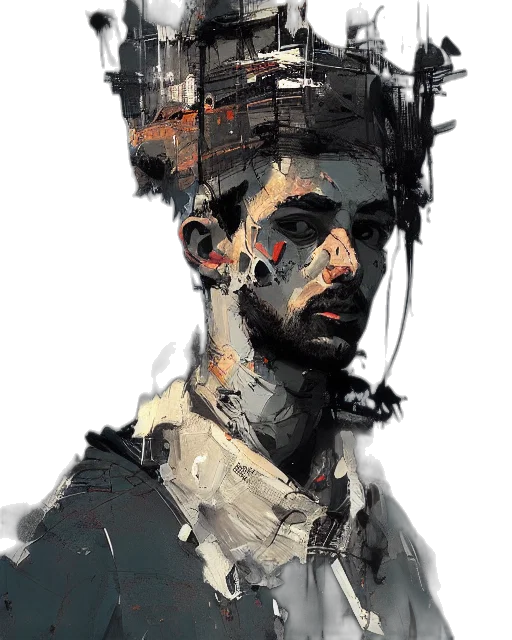 face, robot, mask, jacket transparent PNG cut-out
