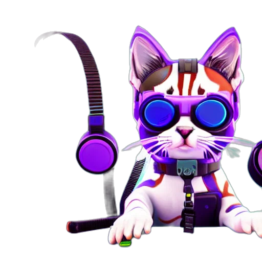 staff, cyberpunk, 3d render, concept art transparent PNG cut-out