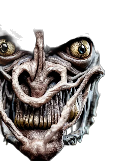 creature, mask, face, concept art, comic book art, 3d render, photorealistic, photo transparent PNG cut-out