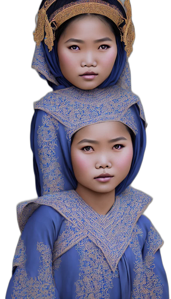 face, mask, dress, crown, photorealistic, 3d render, oil painting, concept art transparent PNG cut-out