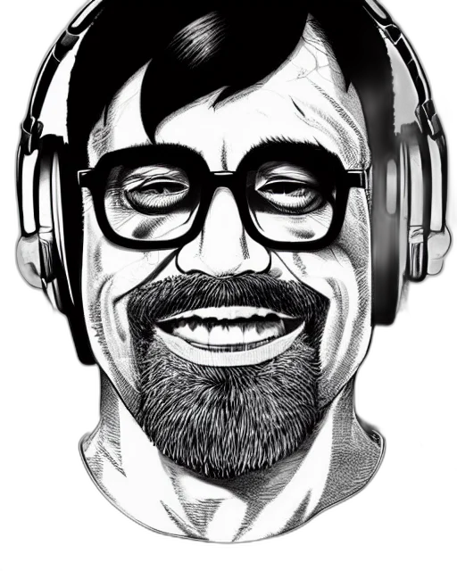 face, cartoon, comic book art, photorealistic transparent PNG cut-out