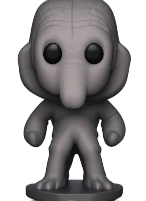 creature, robot, mask, animal, 3d render, concept art, cartoon, monochrome transparent PNG cut-out