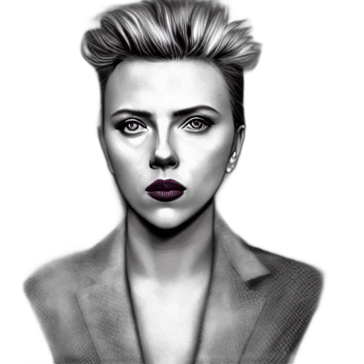face, jacket, jewelry, photorealistic transparent PNG cut-out