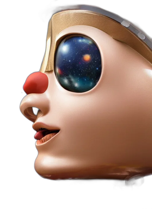 mask, face, robot, crown transparent PNG cut-out