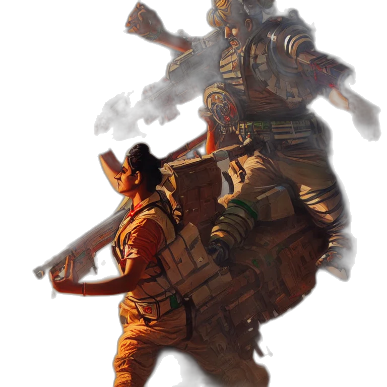 weapon, concept art, fantasy art, comic book art, pixel art, fire, outer space, fog transparent PNG cut-out