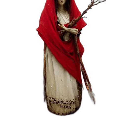 staff, dress, mask, creature transparent PNG cut-out