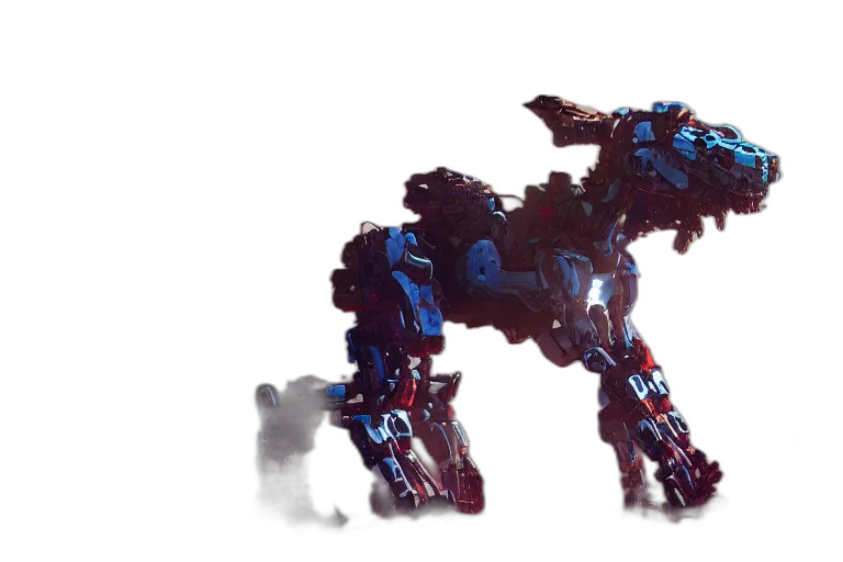 robot, animal, dragon, creature, concept art, 3d render, fantasy art, pixel art transparent PNG cut-out
