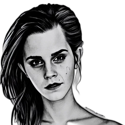 face, photorealistic, cartoon, pencil sketch, comic book art, neon lights, line, draw transparent PNG cut-out